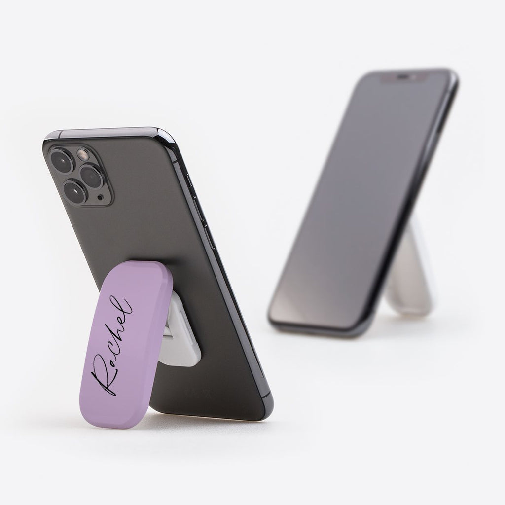 Personalised Purple Name Clickit Phone grip