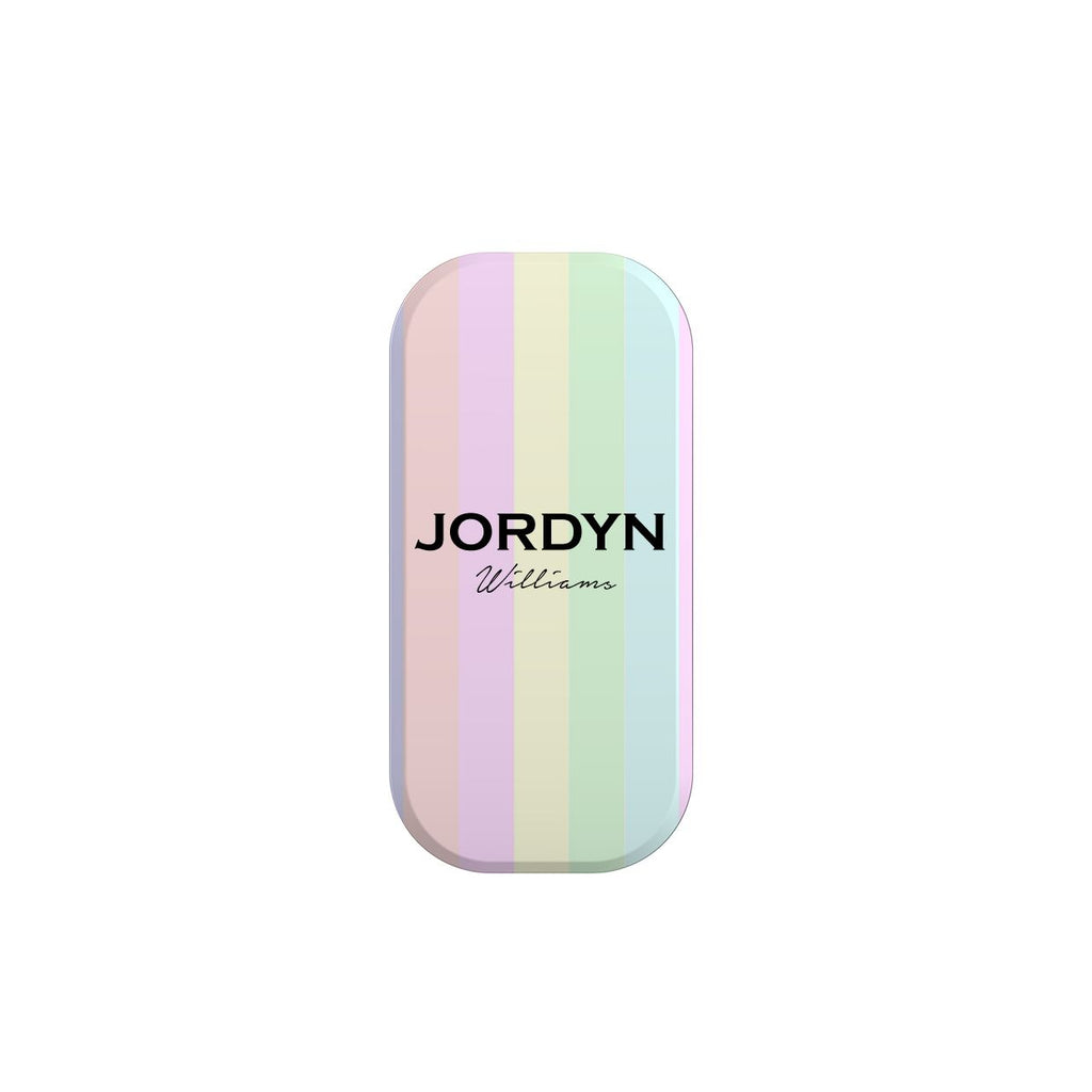 Personalised Pastel Stripes Stripe Clickit Phone grip