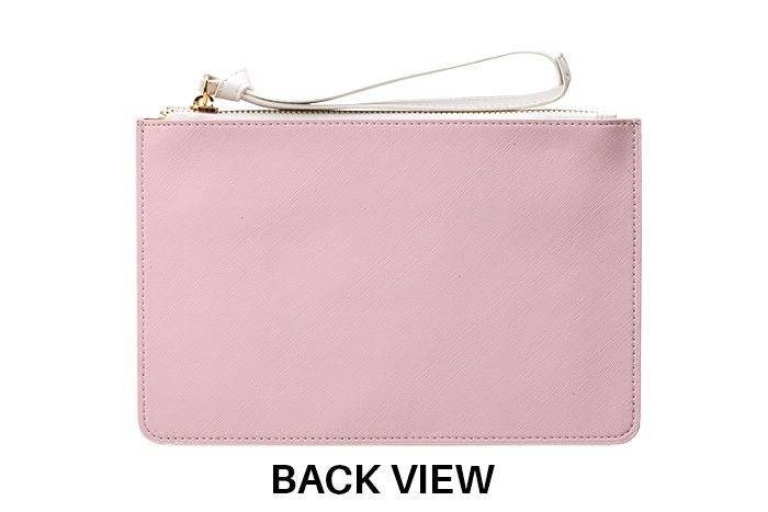 Personalised Boss B*tch Leather Clutch Bag
