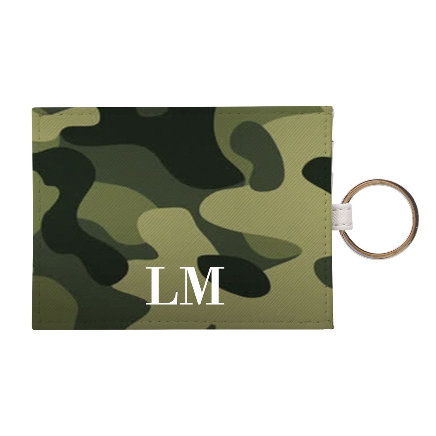 Personalised Camouflage Leather Card Holder