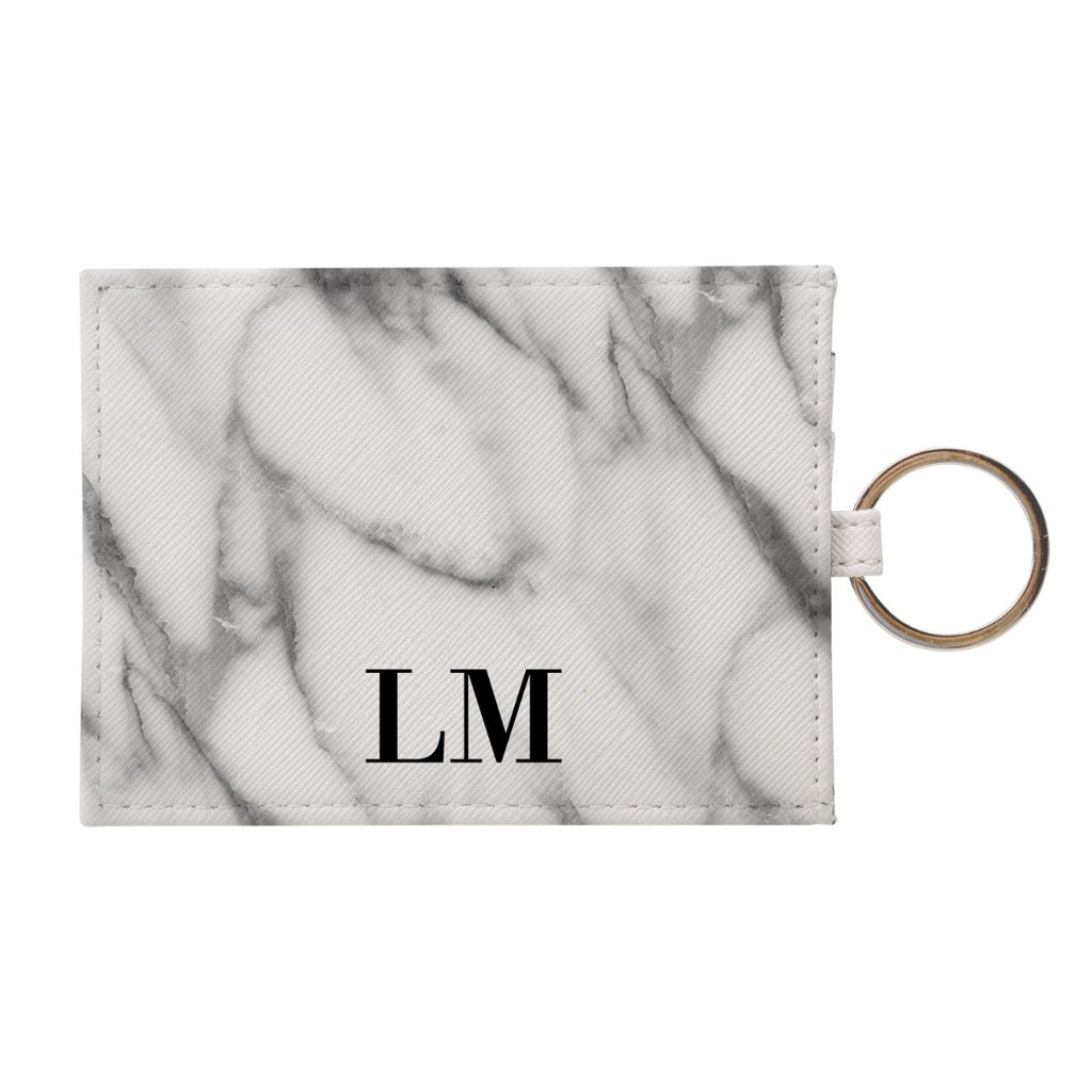 Personalised Pentelic Marble Leather Card Holder