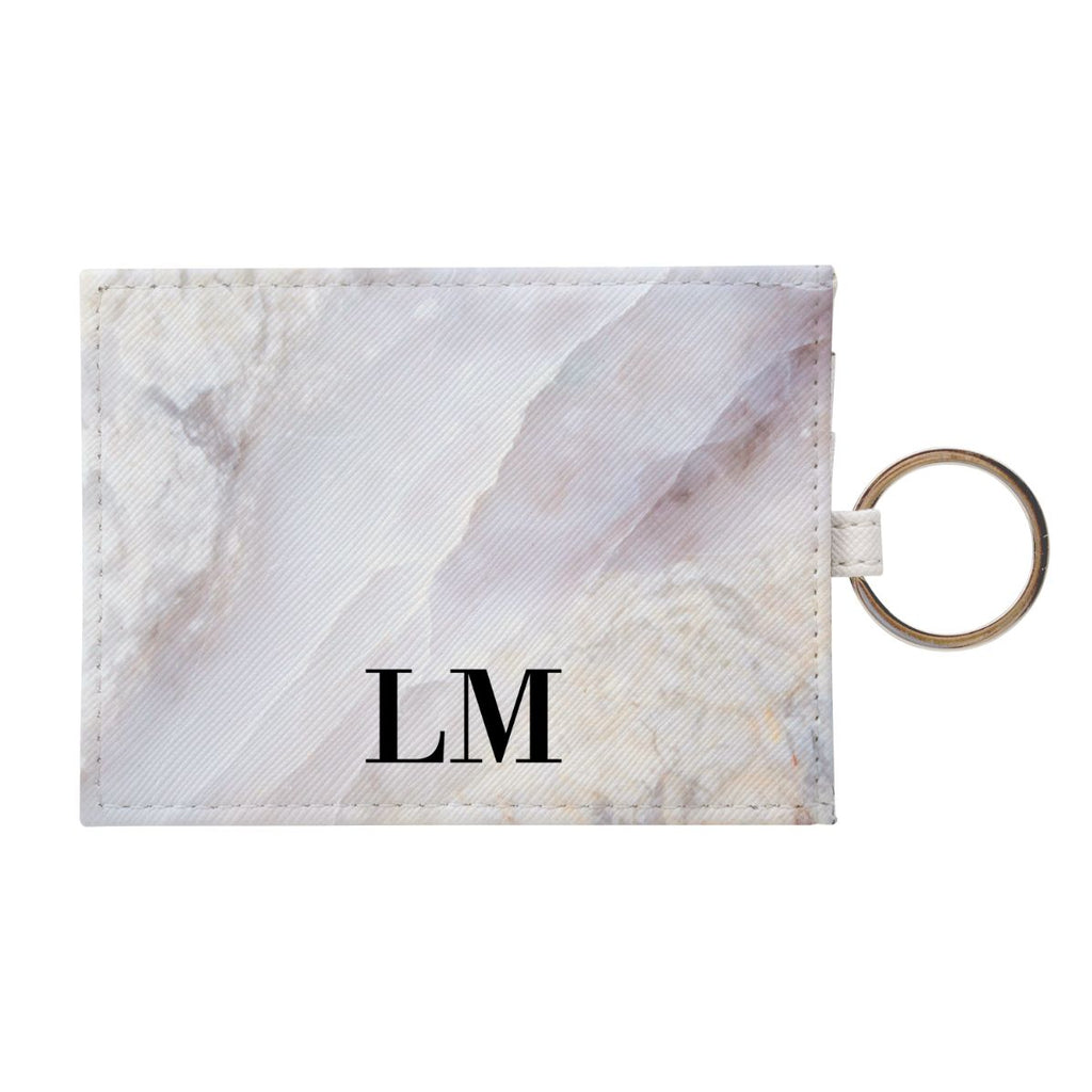 Personalised Stoned Marble Leather Card Holder
