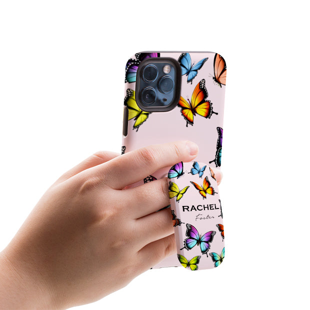Personalised Butterfly Name Clickit Phone grip