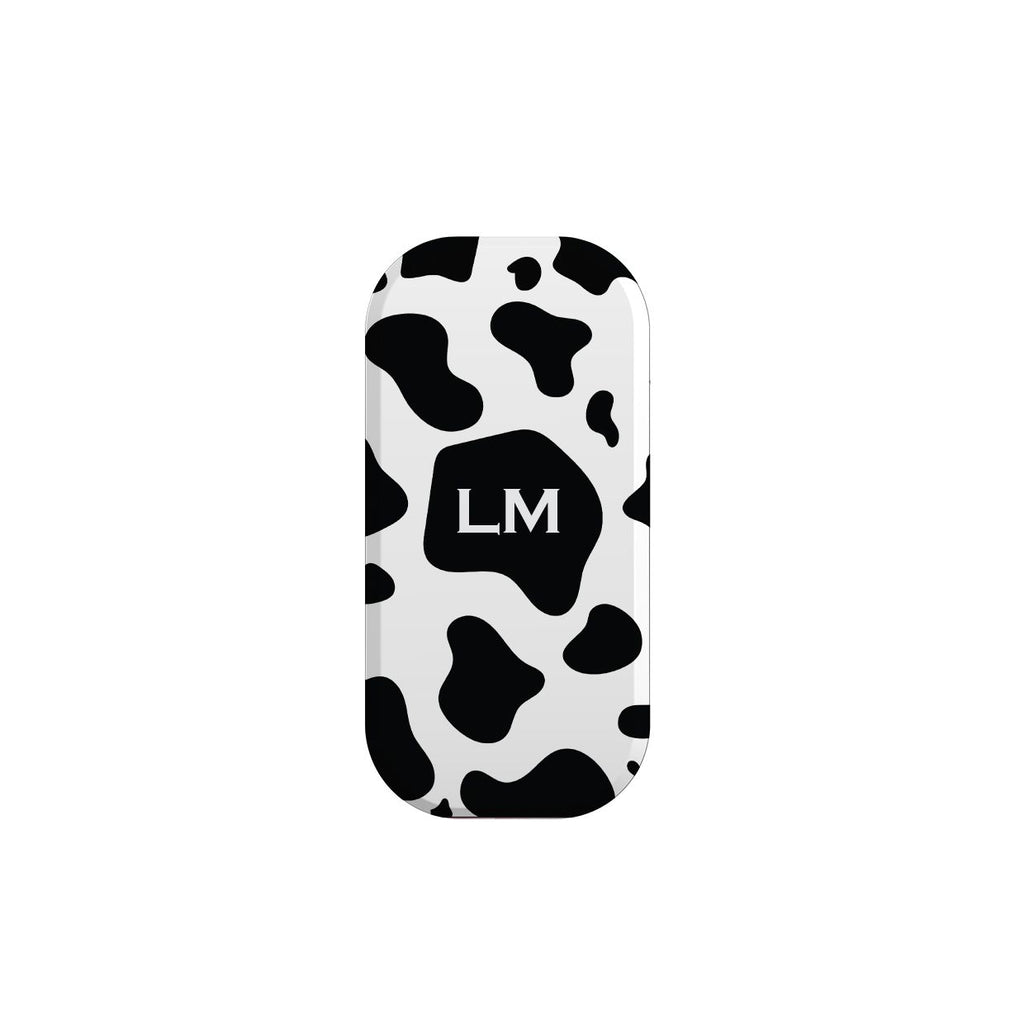 Personalised Cow Print Initials Clickit Phone grip