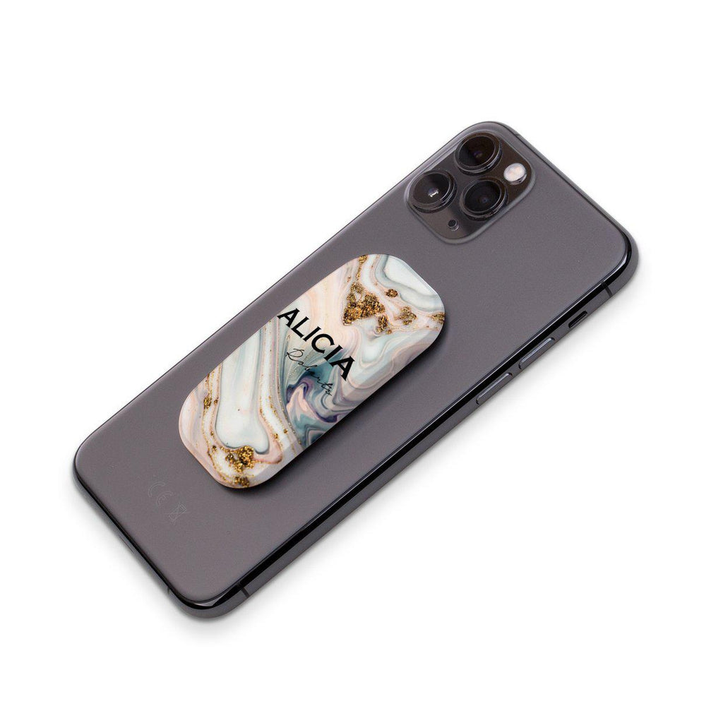 Personalised Fantasia Marble Name Clickit Phone grip