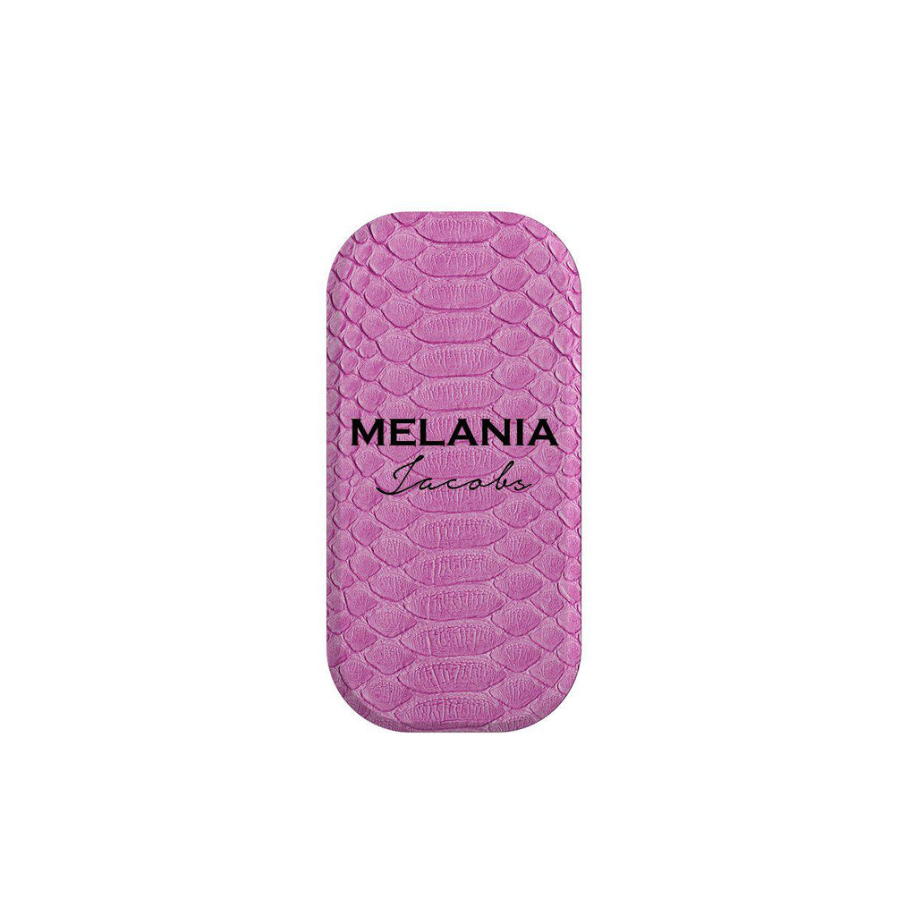 Personalised Pink Snake Skin Name Clickit Phone grip