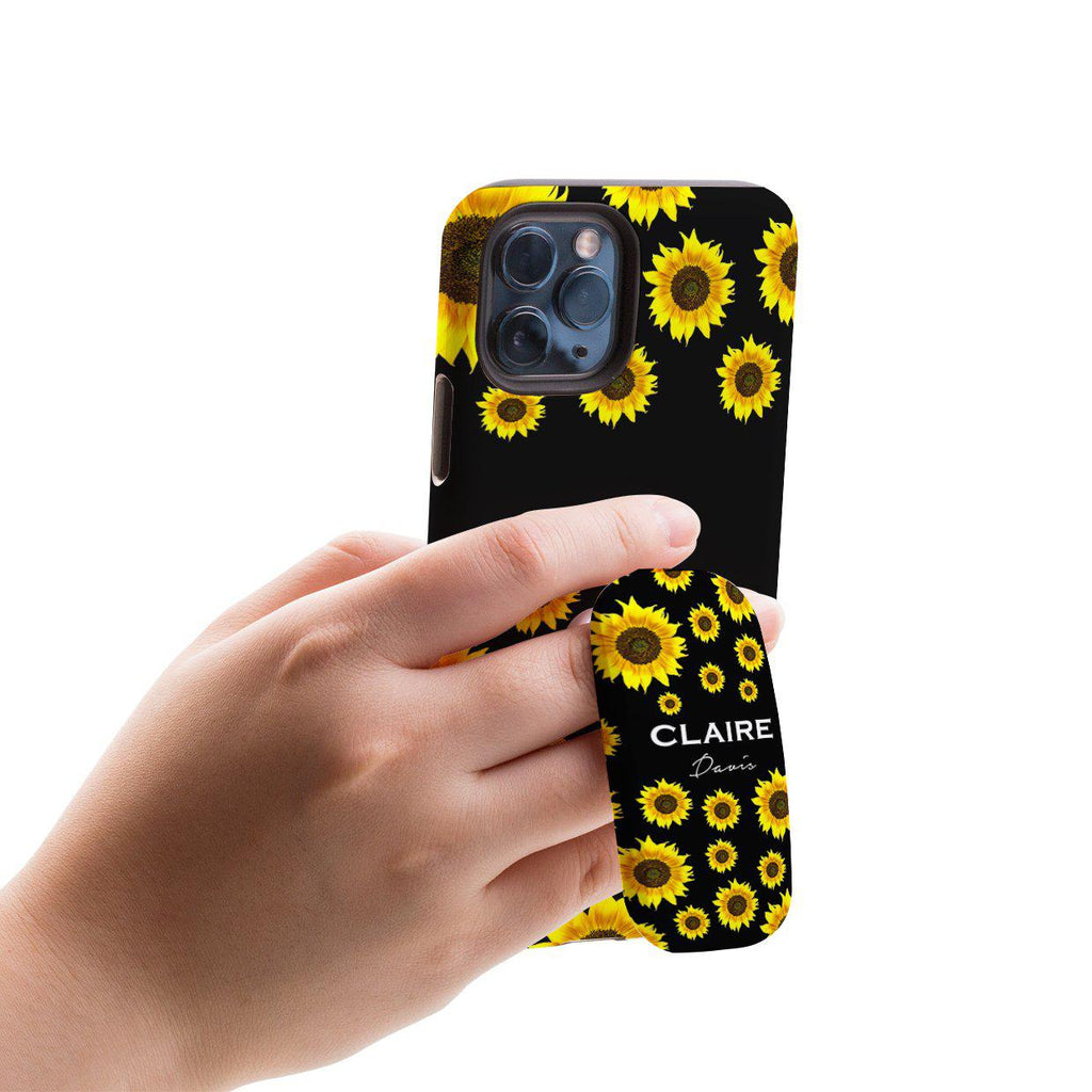 Personalised Sunflower Name Clickit Phone grip