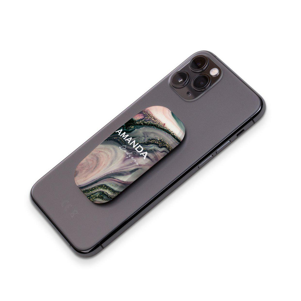 Personalised Swirl Marble Name Clickit Phone grip