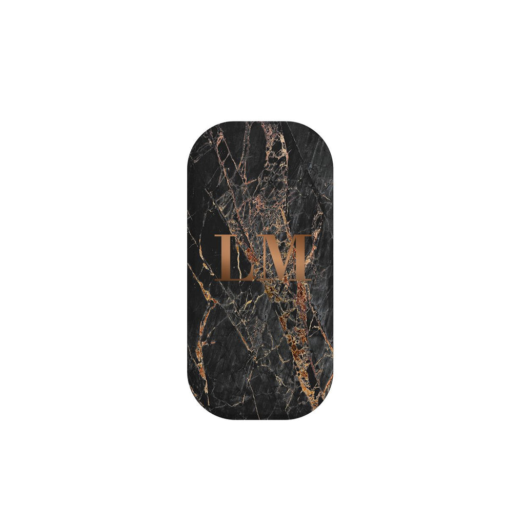 Personalised Slate Marble Bronze Initial Clickit Phone grip