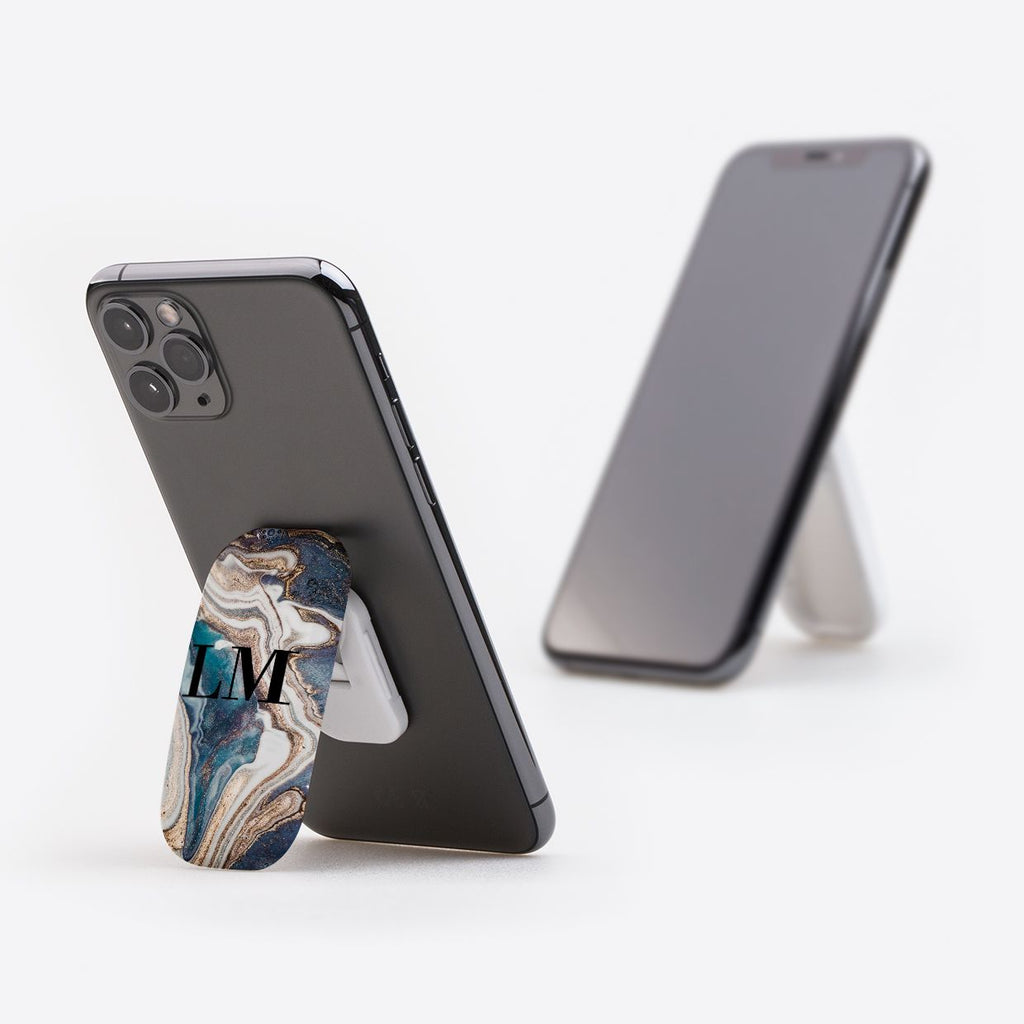 Personalised Luxe Marble Initials Clickit Phone grip
