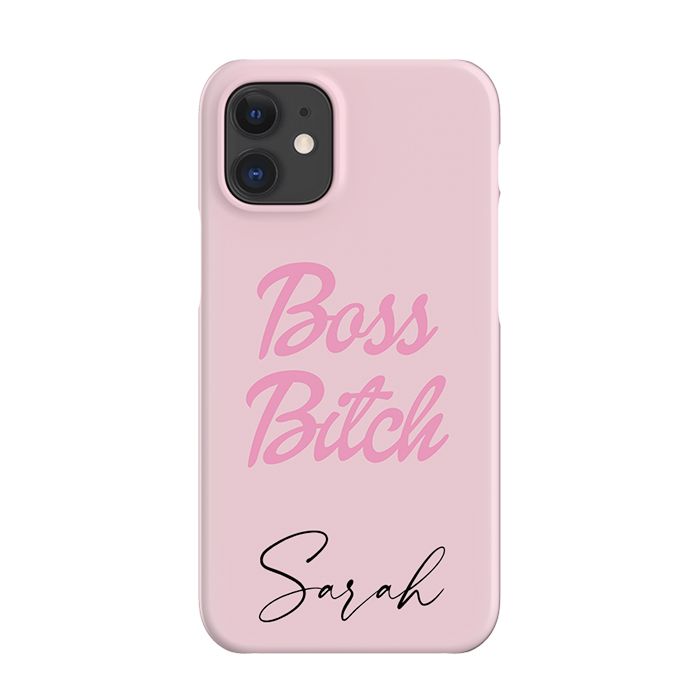 Personalised Boss B*tch iPhone 12 Case