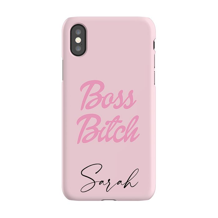 Personalised Boss B*tch iPhone X Case