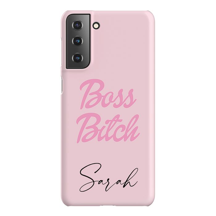 Personalised Boss B*tch Samsung Galaxy S21 Plus Case