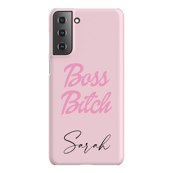 Personalised Boss B*tch Samsung Galaxy S21 Case