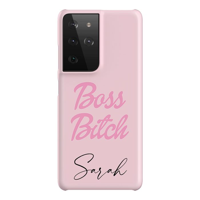Personalised Boss B*tch Samsung Galaxy S21 Ultra Case