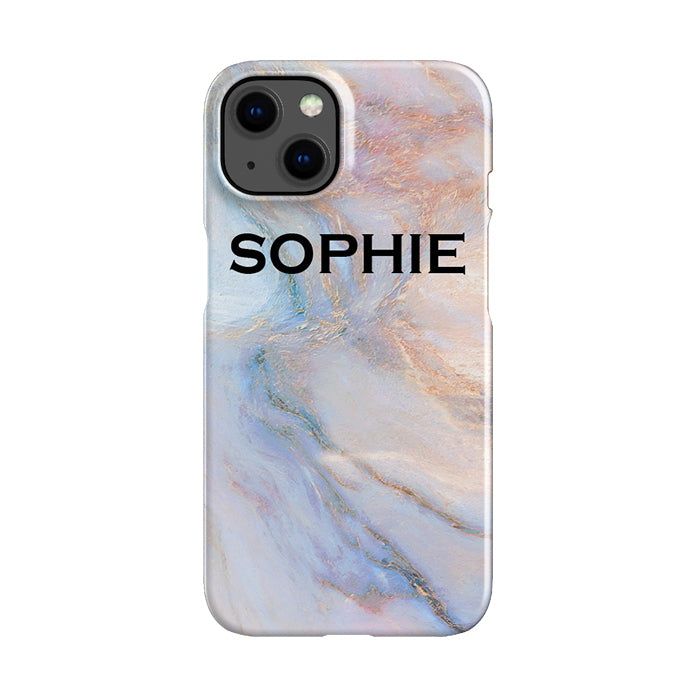 Personalised Moonshine Marble Name iPhone 13 Mini Case