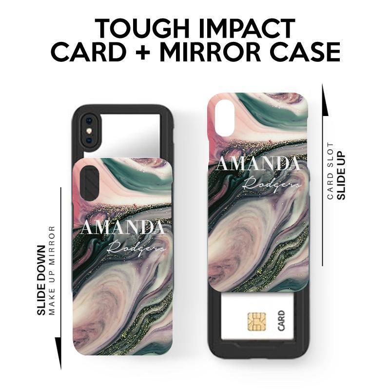 Personalised Swirl Marble Name iPhone 12 Mini Case