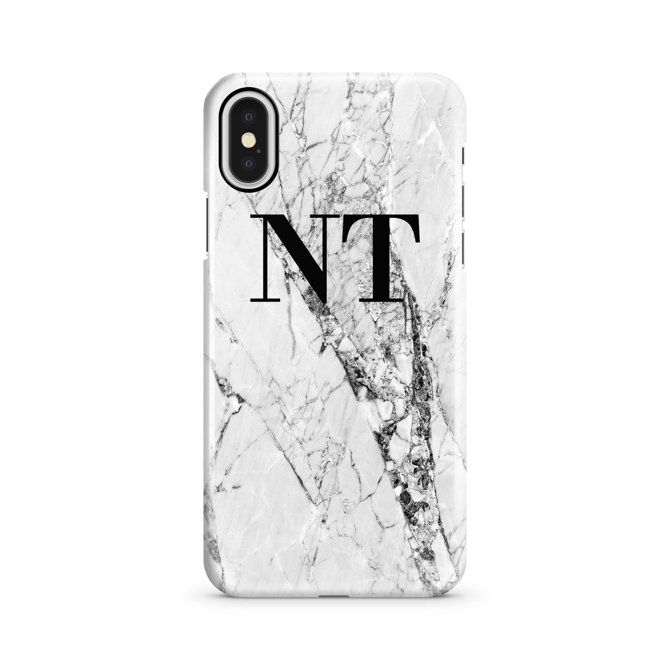 Personalised Cracked Marble iPhone X