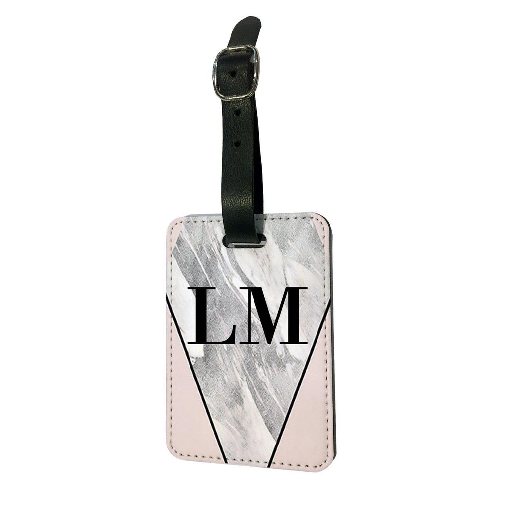 Personalised Castello x Pink Initials Luggage Tag