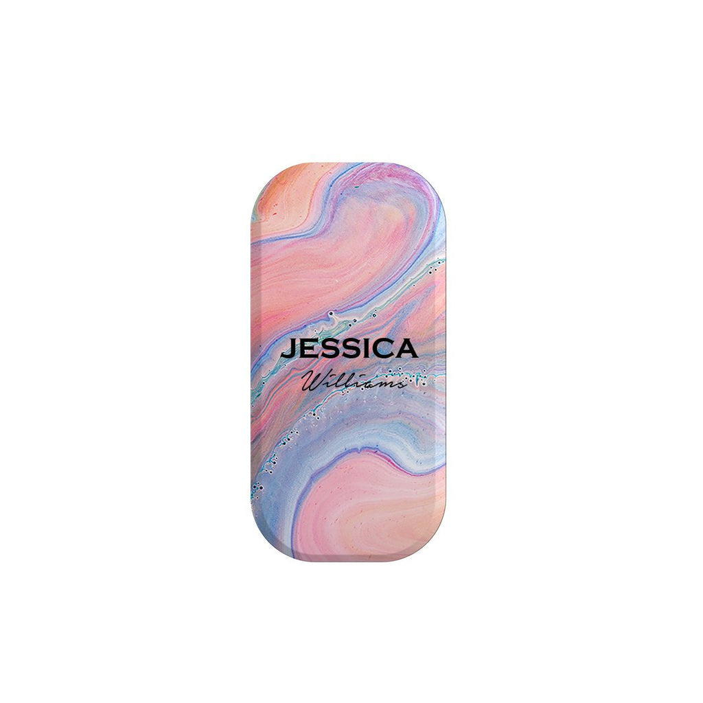 Personalised Acrylic Marble Name Clickit Phone grip