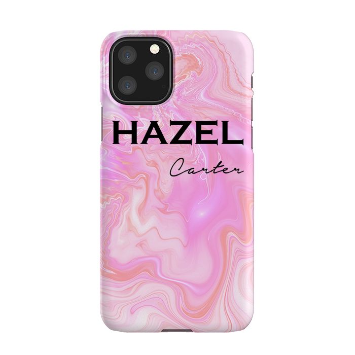 Personalised Cosmic Pink Name iPhone 11 Pro Max Case