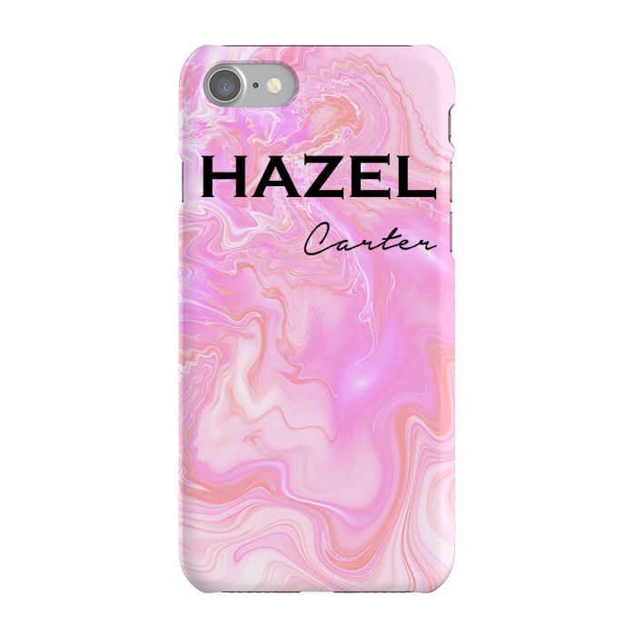 Personalised Cosmic Pink Name iPhone 7 Case