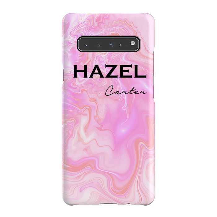 Personalised Cosmic Pink Name Samsung Galaxy S10 5G Case