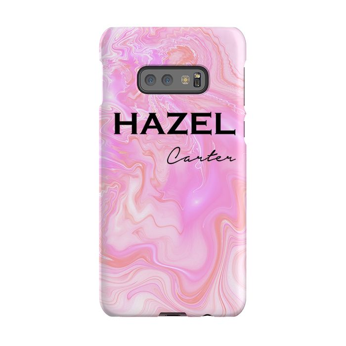 Personalised Cosmic Pink Name Samsung Galaxy S10e Case