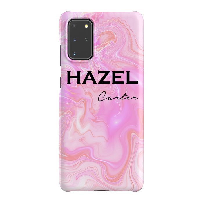 Personalised Cosmic Pink Name Samsung Galaxy S20 Plus Case