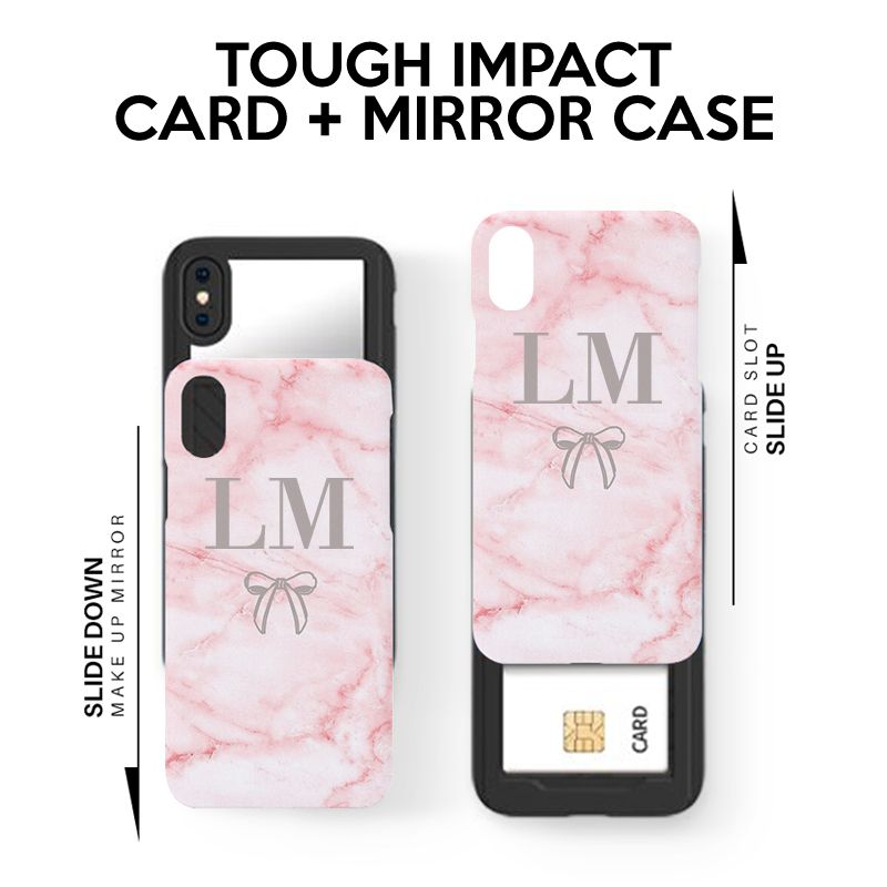 Personalised Cotton Candy Bow Marble  iPhone 11 Pro Max Case