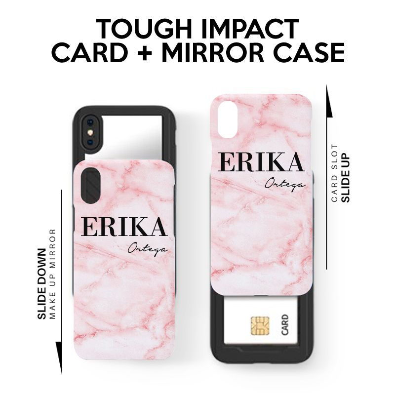 Personalised Cotton Candy Marble Name iPhone 11 Case