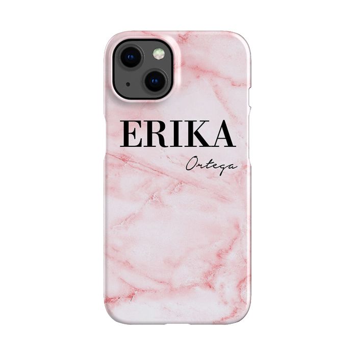 Personalised Cotton Candy Marble Name iPhone 15 Plus Case