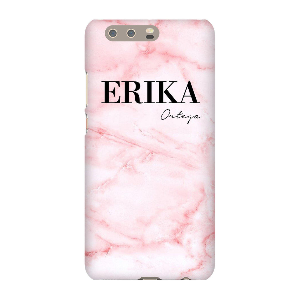 Personalised Cotton Candy Marble Name Huawei P10 Plus Case