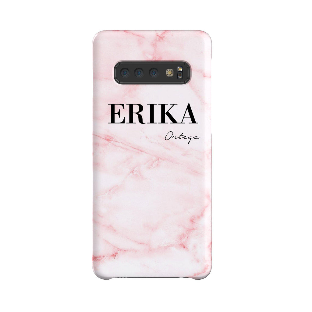 Personalised Cotton Candy Marble Name Samsung Galaxy S10 Case