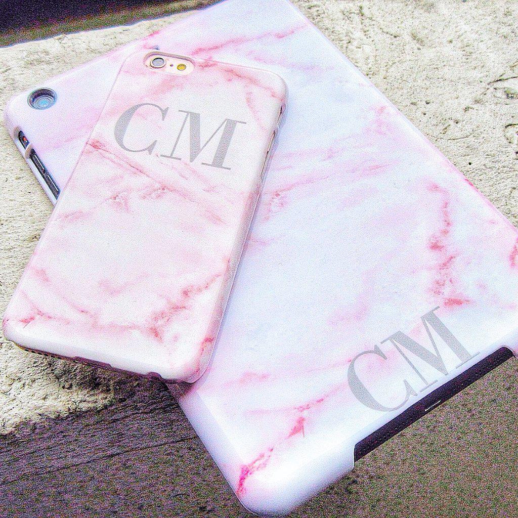 Personalised Cotton Candy Marble Initials iPhone 5/5s/SE (2016) Case