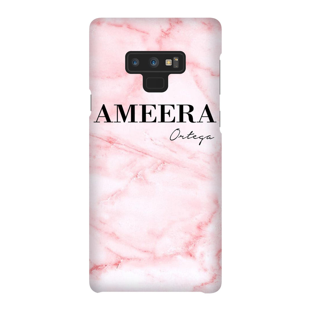 Personalised Cotton Candy Marble Name Samsung Galaxy Note 9 Case