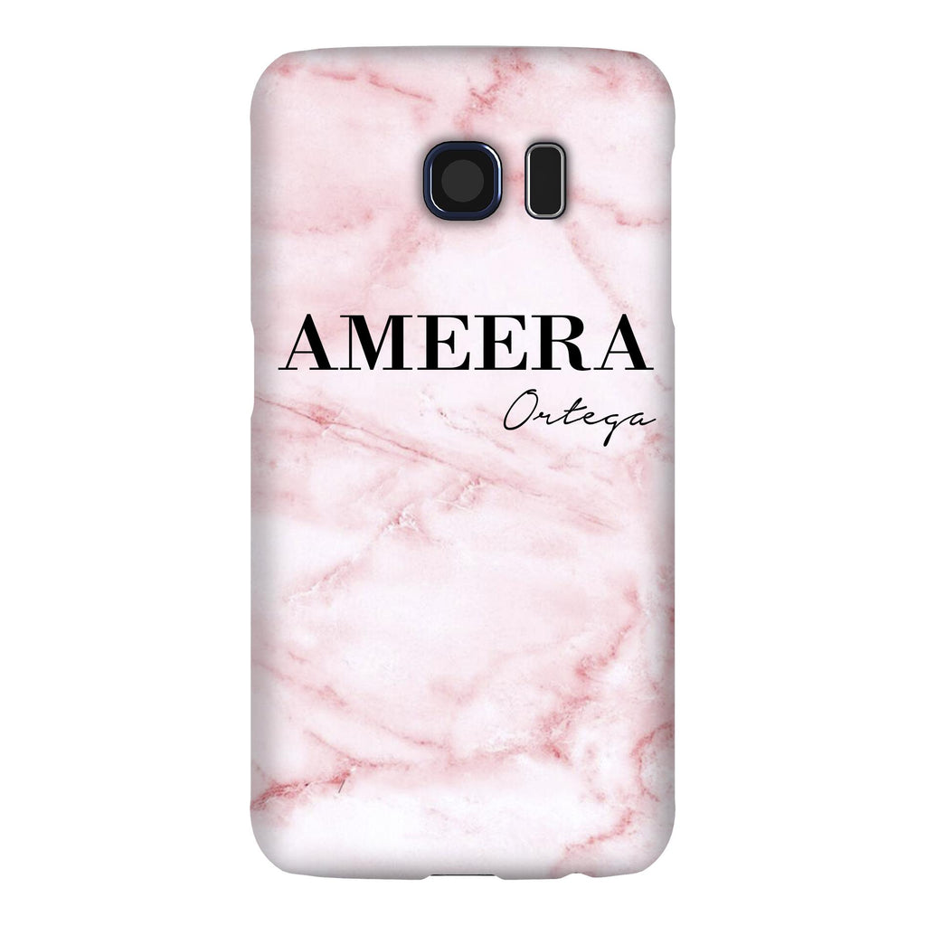 Personalised Cotton Candy Marble Name Samsung Galaxy S6 Case