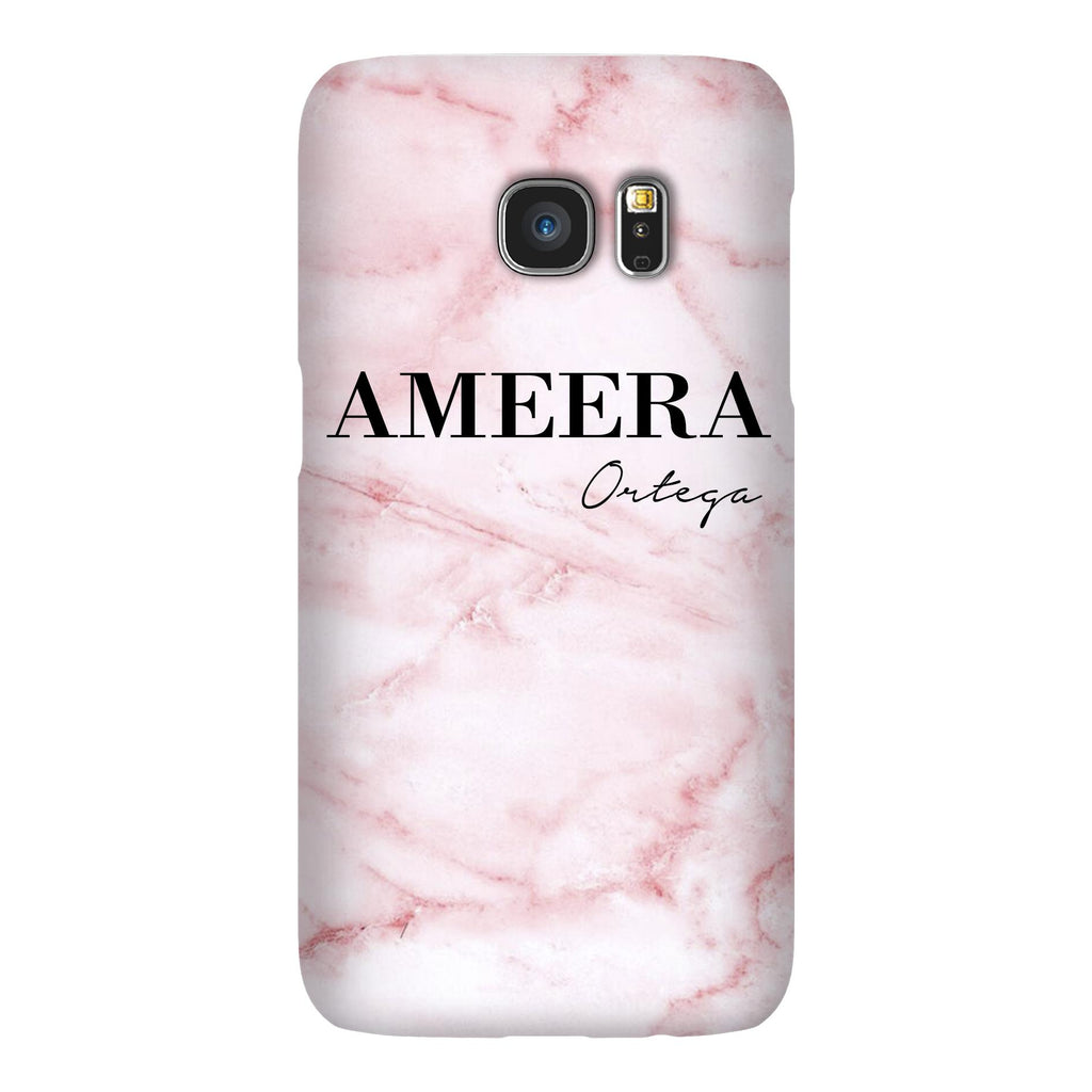 Personalised Cotton Candy Marble Name Samsung Galaxy S7 Edge Case