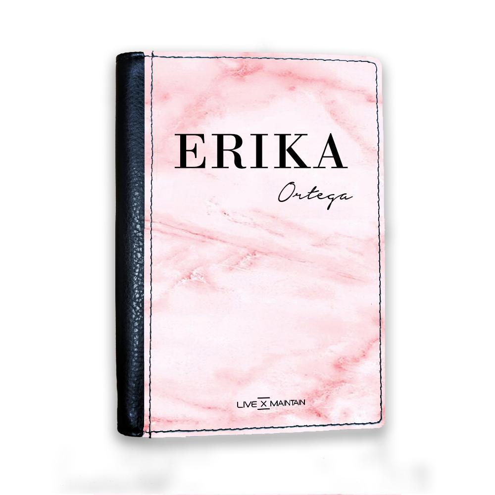 Personalised Cotton Candy Marble Name Passport Cover