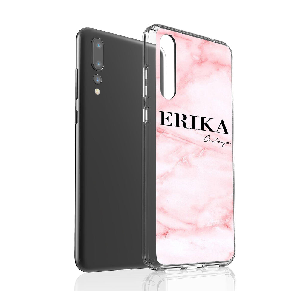 Personalised Cotton Candy Marble Name Huawei P20 Pro Case