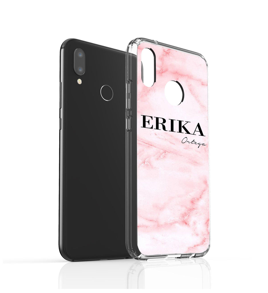 Personalised Cotton Candy Marble Name Huawei P20 Lite Case