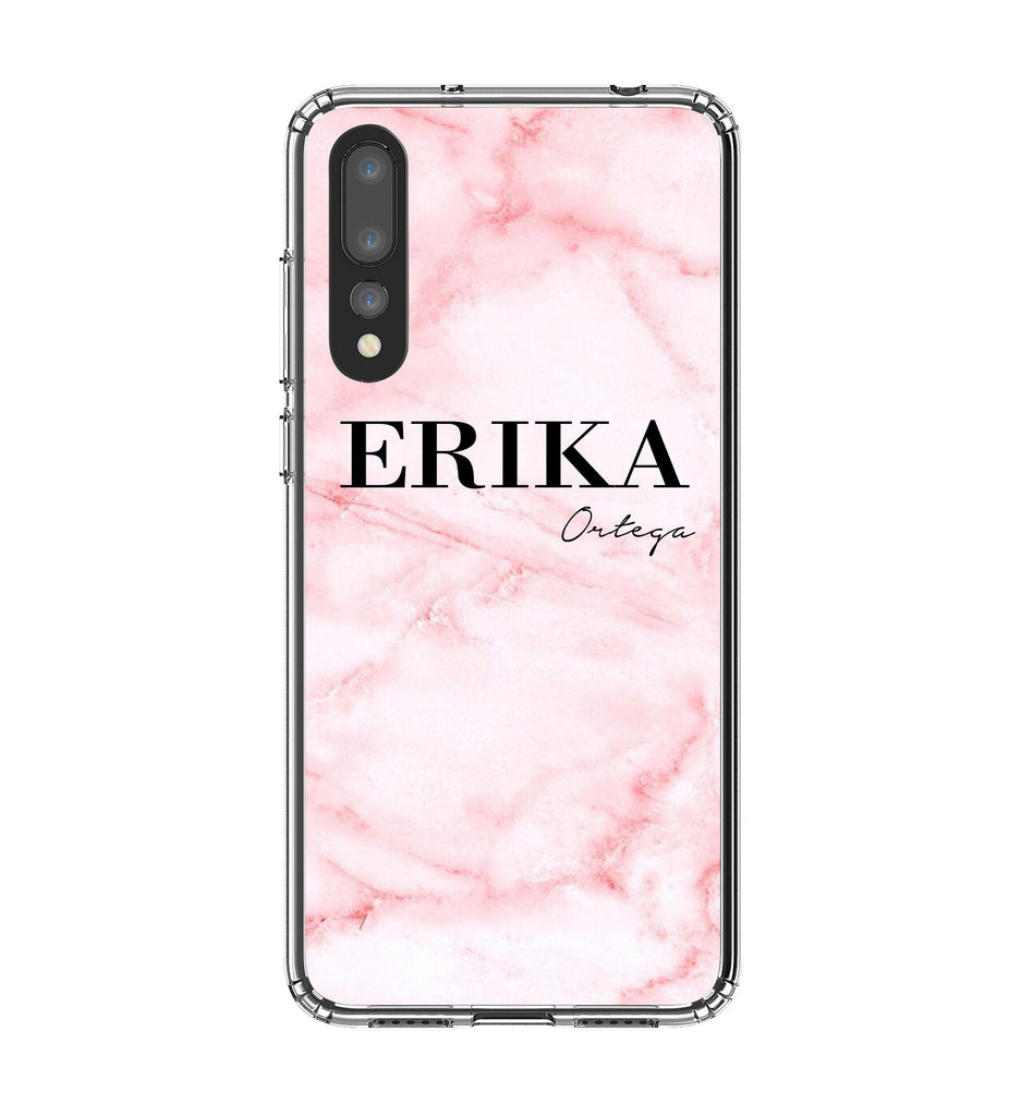 Personalised Cotton Candy Marble Name Huawei P20 Pro Case