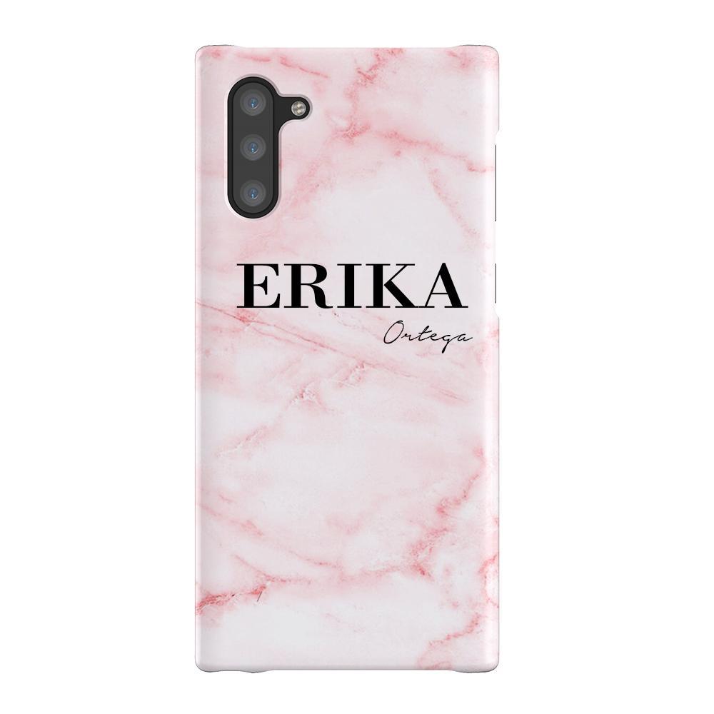 Personalised Cotton Candy Marble Name Samsung Galaxy Note 10 Case