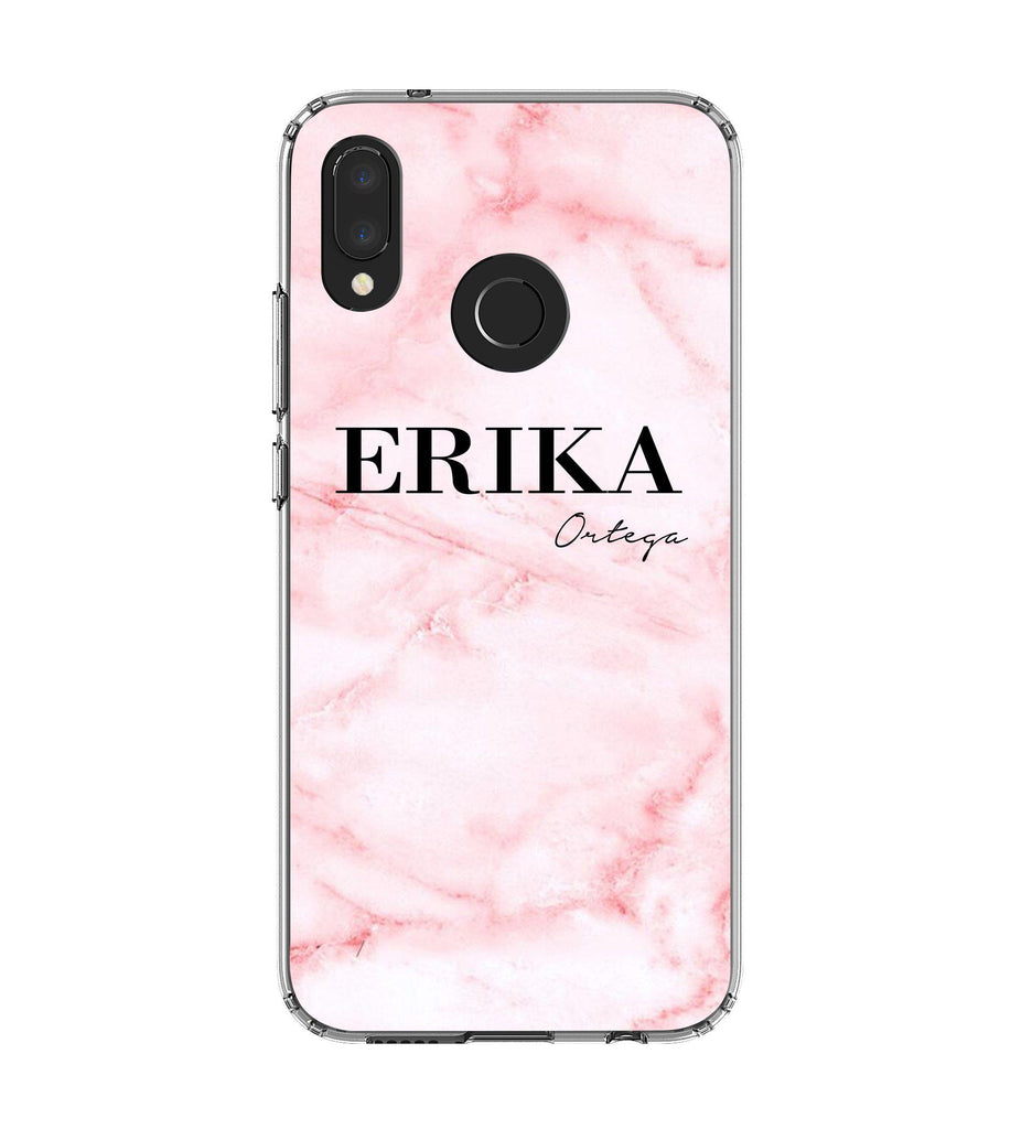 Personalised Cotton Candy Marble Name Huawei P20 Lite Case
