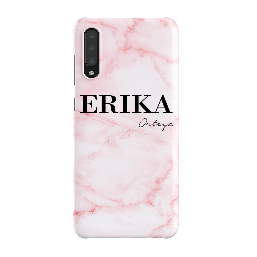 Personalised Cotton Candy Marble Name Samsung Galaxy A70 Case