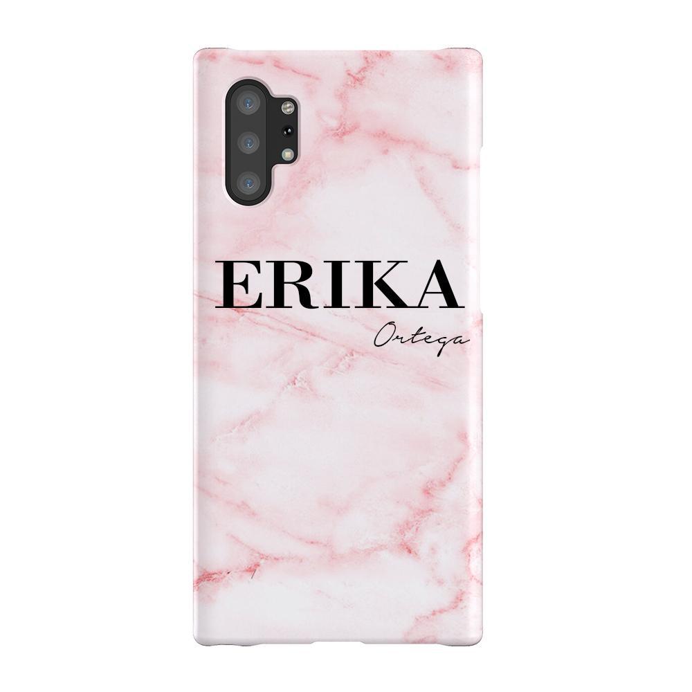 Personalised Cotton Candy Marble Name Samsung Galaxy Note 10+ Case