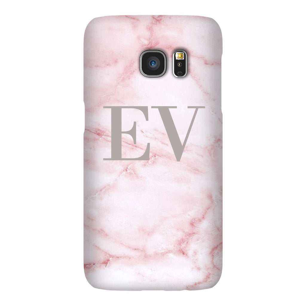 Personalised Cotton Candy Marble Initials Samsung Galaxy S7 Case