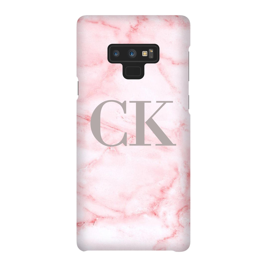 Personalised Cotton Candy Marble Initials Samsung Galaxy Note 9 Case