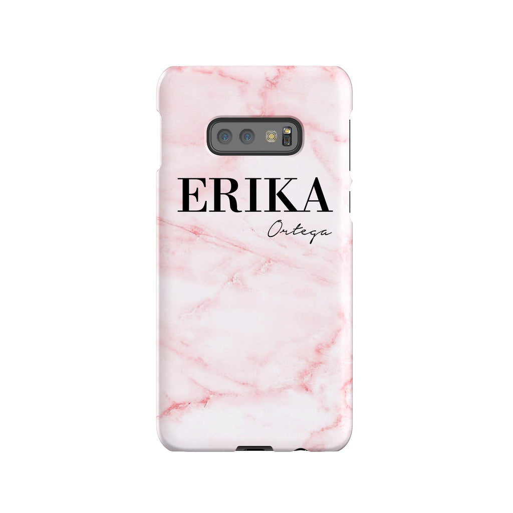 Personalised Cotton Candy Marble Name Samsung Galaxy S10e Case