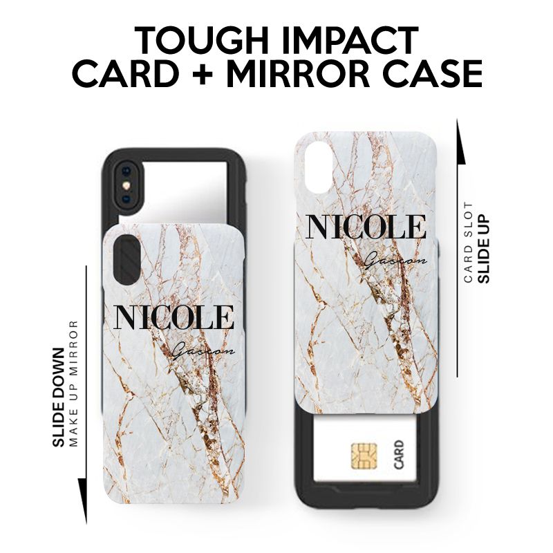 Personalised Cracked Marble Name iPhone 11 Pro Max Case
